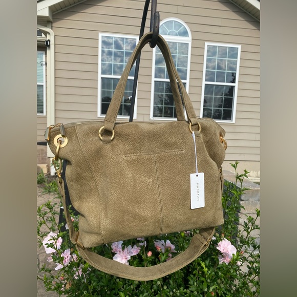 Hammitt Large Daniel and 5N wallet in Plume Moss Nubuck Leather SET!!! - Picture 3 of 7